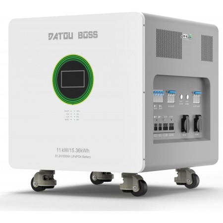 Енергийна система DATOUBOSS -11kW хибриден инвертор+15,36kWh LiFePO4 батерия