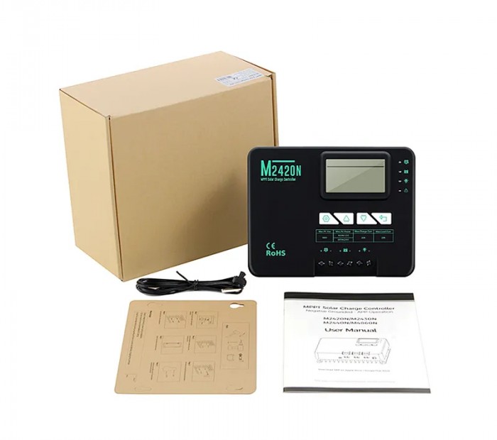 Соларен контролер AC MPPT 12V/24V 20A с блутут