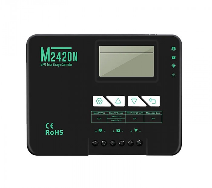 Соларен контролер AC MPPT 12V/24V 20A с блутут