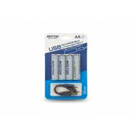 Презареждаеми батерии АА с USB Type-C BESTON Li-ion 1.5V 2200mWh