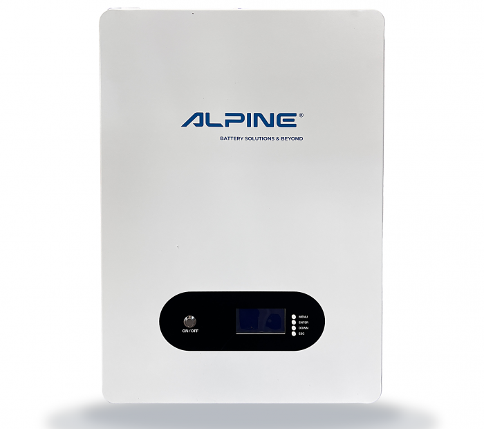 Нисковолтова батерия ALPINE PowerWall - 4.8kWh за стенен монтаж