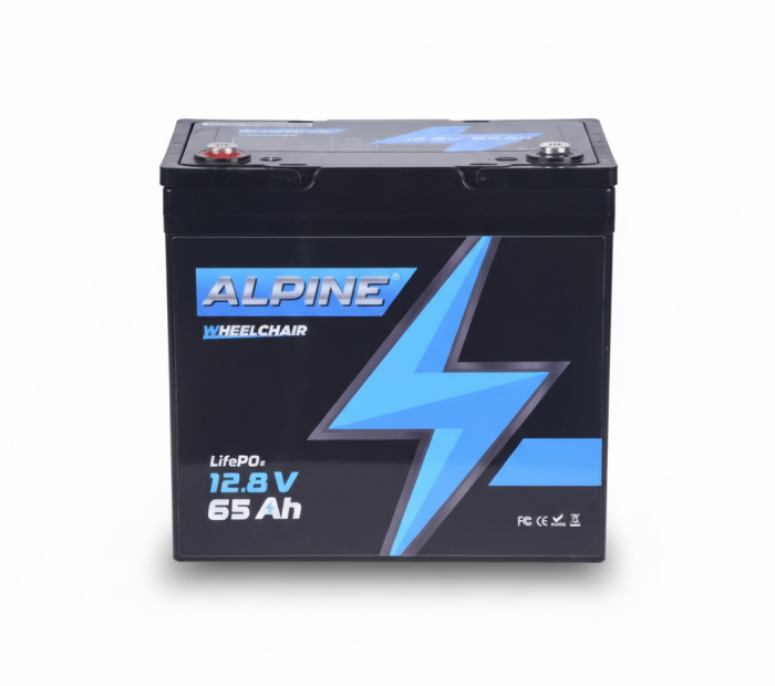Акумулатор ALPINE LIFEPO4 12V 65AH ЗА ИНВАЛИДНИ КОЛИЧКИ  