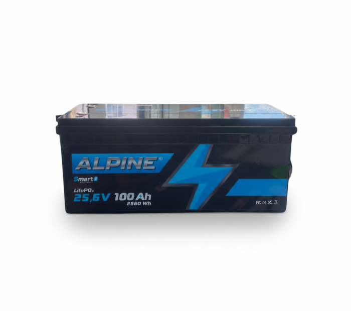 Акумулатор ALPINE LIFEPO4 25,6V 100 AH BLUETOOTH