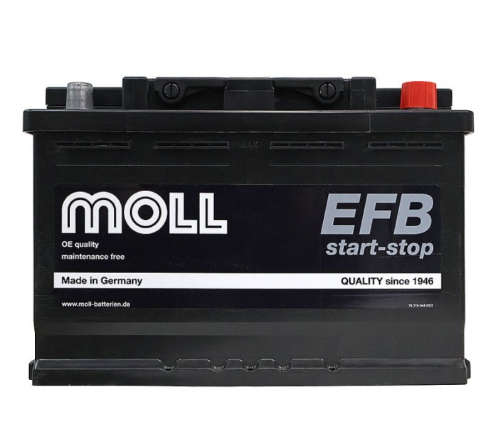 Акумулатор MOLL EFB 74Ah
